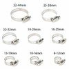 91pcs Hose Clamp Set with Z Wrench, Stainless Steel Adjustable