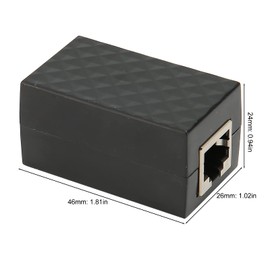 Ethernet Surge Protector, CAT5 CAT6 RJ45 Thunder Arrester LAN Network, Flame Retardant Sleeve for Printers