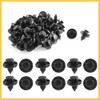 REPAIROCK 50 x 8mm Hole Plastic Rivets Fastener Push Clips