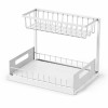 2-Tier Sliding Under Sink Organizer for Kitchen & Bathroom Cabinets