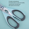 Sairps Left Handed Scissors - Multifunctional, Heavy Duty for Meat
