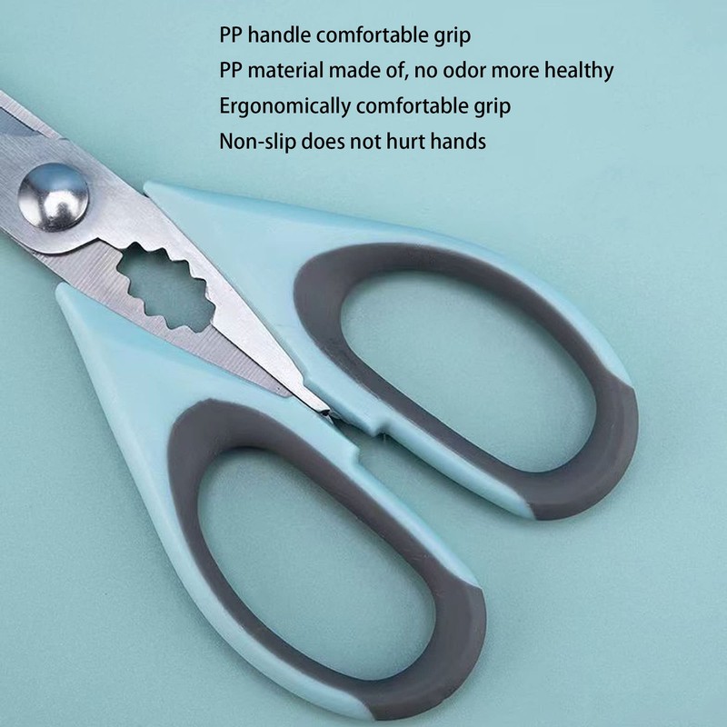 Sairps Left Handed Scissors - Multifunctional, Heavy Duty for Meat
