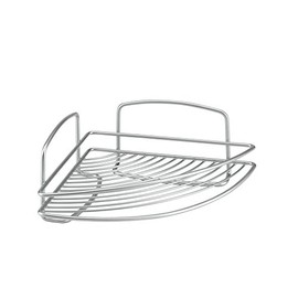 Metaltex serie Onda - Mensola angolare a un ripiano per bagno - (460201)
