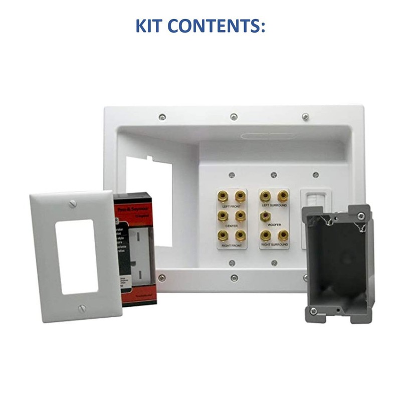 Legrand - OnQ Home Theater Connection, Recessed TV Outlet Supports