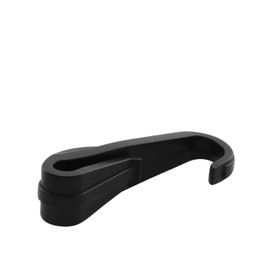 JCBIZ 12PCS Plastic Elastic Rope Hook Black Color Bungee Cord Hooks for Bungee Net, Cargo Net, Truck Net, Garage and General Outdoor Equipment