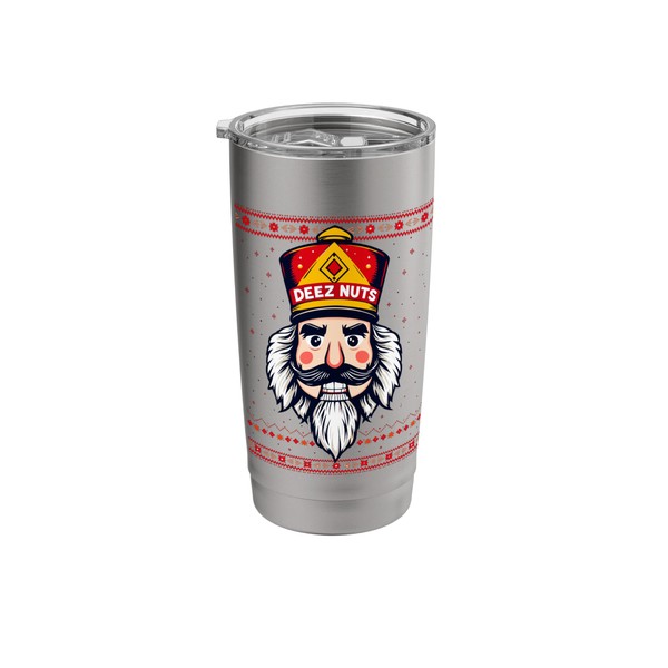 Deez Nuts Nutcracker Christmas Ugly Sweater Xmas Party Tee Stainless