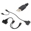 2Pcs Convert Cable USB 2.0 SATA 7 15Pin Adapter for