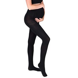 MAMSY Women's 100 Denier Tights, black