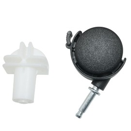 Pro Bamboo Kitchen 4PCS Universal Replacement Pet Cage Casters Universal Wheel for Guinea Pig Cages for Wire Playpen Cages Kitten Cages Small Animal Cages Rabbit Cages Hamster Ferret Cages White