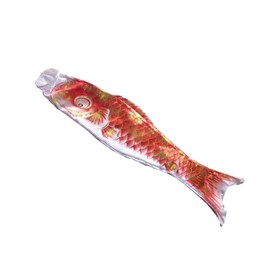 DECHOUS Japanese Nobori Carp Windsock Hot Stamping Design Fish Flag Hanging Decor for Home Shop for Day Festivals Outdoor Decoration Red