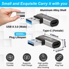 Flat 90 Degree USB to USB C Adapter 4 Pack,