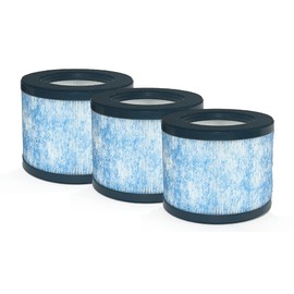 Nispira 3-in-1 True HEPA Filter Replacement Compatible with Miko Air Purifier C102 ibuki MA-01CW, MA-18, Okaysou AirMic4S, 3 Packs