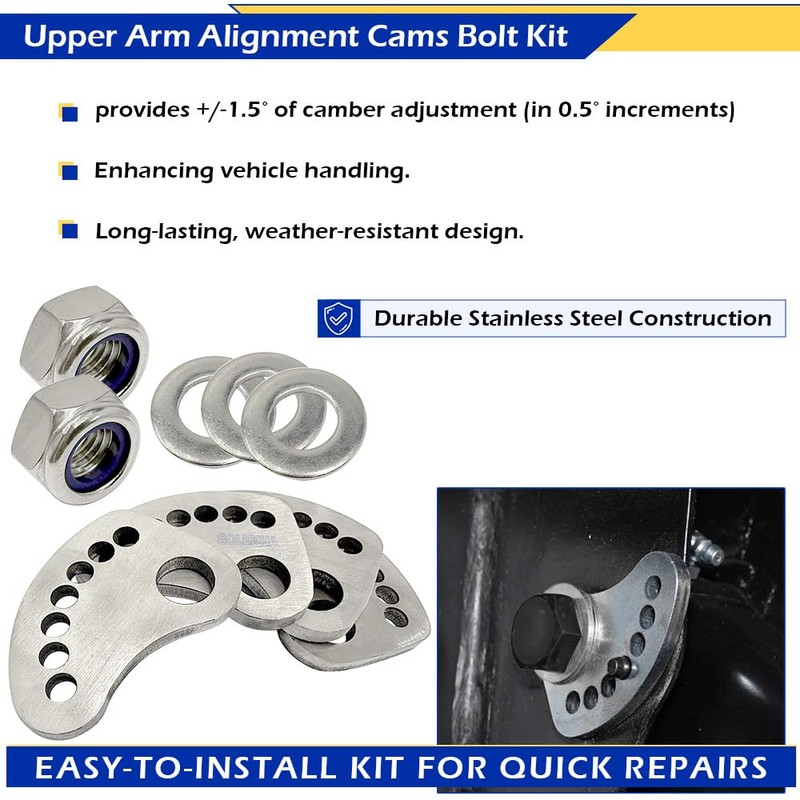 GOLKNHA ±1.5 Degree Camber Lock Alignment Fix & Upper Arm