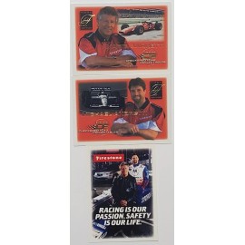 Firestone Checkered Flag Collectables 2001 Firestone Andretti 2 Cards Checkered Flag Collectables Mario Michael Indy