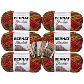 Bernat Blanket 6 Pack with Patterns (Harvest)