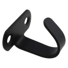 heyous 12PCS Stainless Steel Under-Shelf Coat Hook Screw Mounted Ceiling Hooks Towel/Robe Clothes Hook Heavy Duty Coat Hook Hanger for Bathroom Kitchen Cabinet Garage, Black