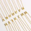 Z ZACHÉ Gold Initial Necklace Tiny Bubble A Initial Necklace