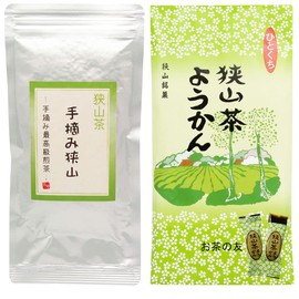 mita Hand Picked Sayama ~ Hand-picked Premium Sencha ~ (3.5 oz (100 g) + Sayama Cha Yokan (Ichiguchi Yokan)