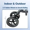 KneeRover Knee Scooter Steerable Knee Walker Crutch - Matte Black
