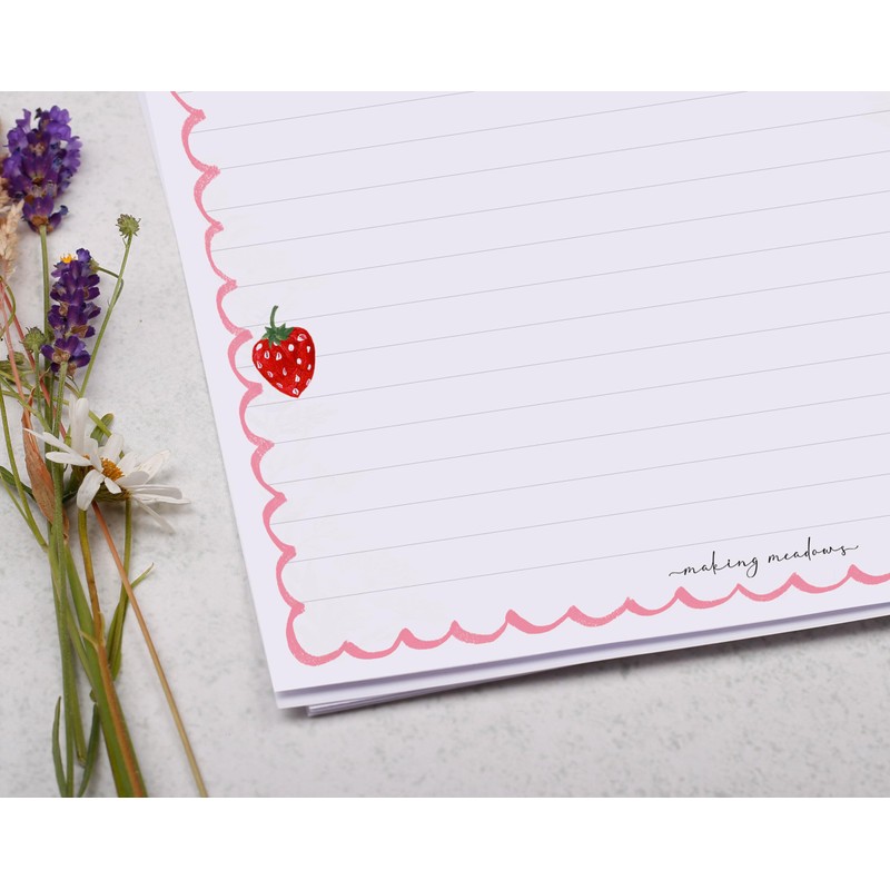 Making Meadows A4 Lined Letter Writing Paper Set (20 Sheets