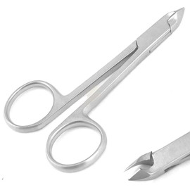 G.S 4 Inch Professional Grade Stainless Steel Cuticle Nail Nipper/Nail Trimmer,Nail Art Clipper With Scissor Shape Grip, Durable Manicure Tool And Cuticle Clippers Perfect For Salons/Home