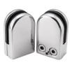 4pcs Stainless Steel Glass Clamp Solid Glass Shelf Clamp Holder