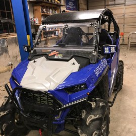 DYSO For Honda Pioneer 500 700 1000 1.75"-2" UTV Rear View Side Mirrors W/LED Light