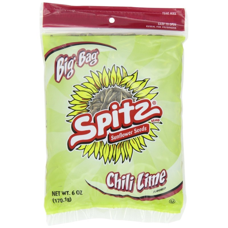 Spitz, Sunflower Seeds, Chili Lime Flavored, Big Bag, 6oz Bag