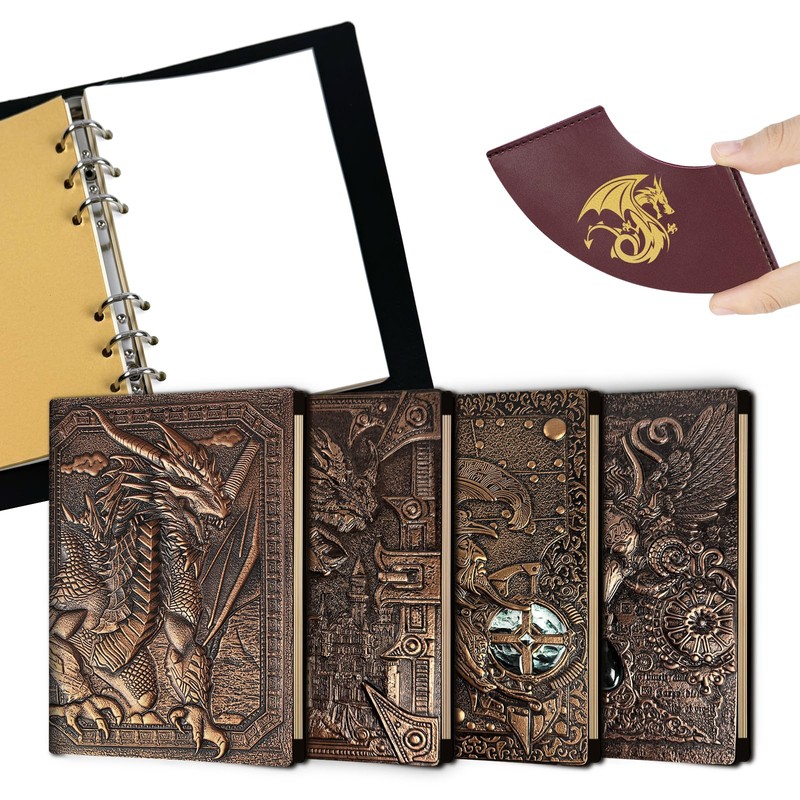 DDFE DND Journal Notebook,Unique 400 Page Book with 3D Embossed