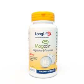 LongLife MagTein® | Magnesio L-Treonato | Supporto cognitivo e memoria | Benessere cerebrale | Alta biodisponibilità | 60 tavolette | Vegano e senza glutine