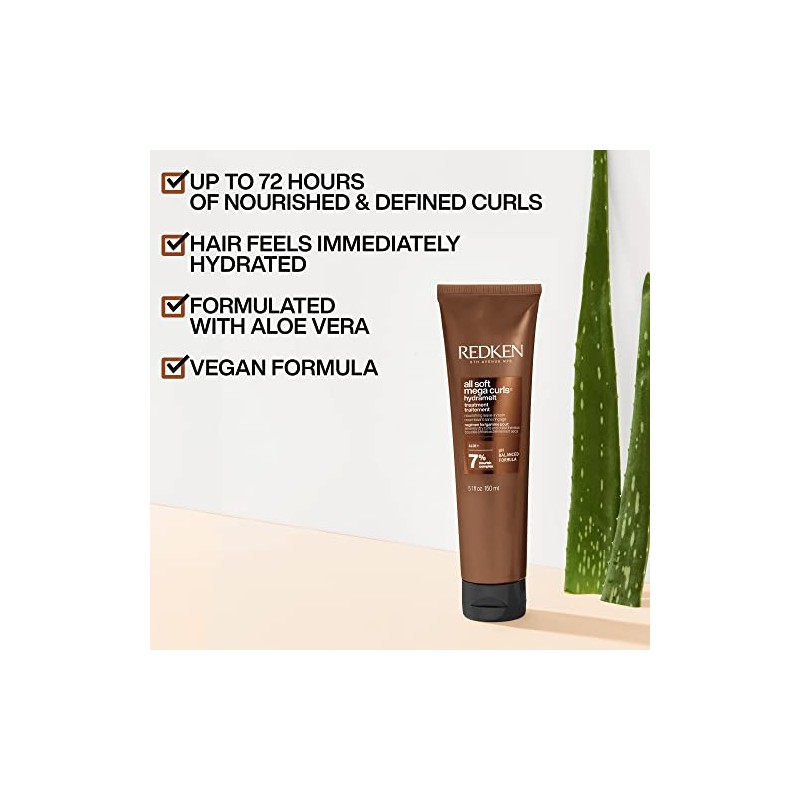 REDKEN-Hydramelt All Soft Mega Curls de Redken Tratamiento sin Enjuague