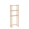 AmazerBath Bamboo Over Toilet Storage Shelf - 3-Tier Freestanding Rack,