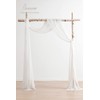 Floroom Wedding Arch Draping Fabric 2 Panels 20Ft White Chiffon