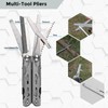 Multitool with Pocket Knife, 25-in-1 Stainless Steel Pliers and Screwdriver,
