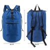 BeeGreen Laundry-Bag-Backpack-Heavy-Duty, Royal Blue Nylon Drawstring Portable Laundry Backpack Tall