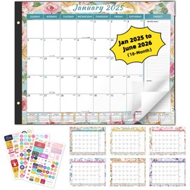 Ospelelf Calendar 2025-2026 Large Desk Calendar 22'' x 17'', Monthly Desktop Calendar, 18 Month Family Calendar, Use Jan 2025 - June 2026