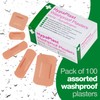 Safety First Aid Group HypaPlast Pink Washproof, Assorted (100) Sterile