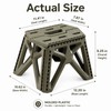 Folding Camp Stool for Outdoor Seating - Compact Plastic Seat