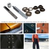 100pcs Bronze Round Eyelet Punch Die Tool Kit DIY Eyelets