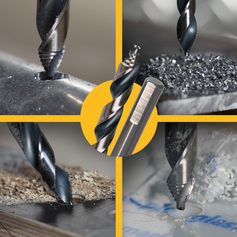 5x Spiral Drill Bit Step Force Diameter 9.0 mm -