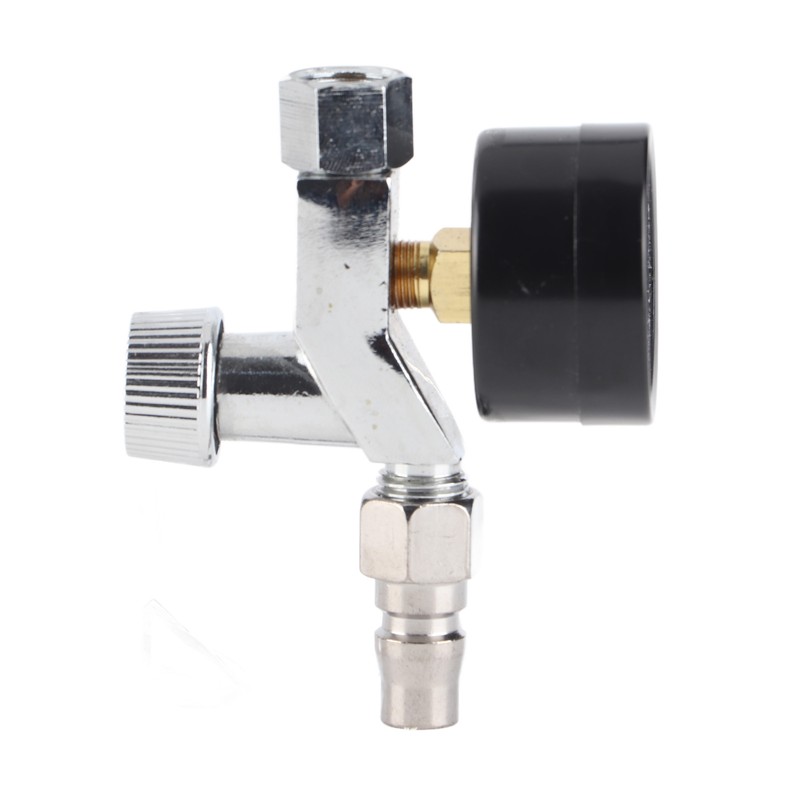 Mini Adjustable Spray Gun Air Regulator With Pressure Gauge Diaphragm