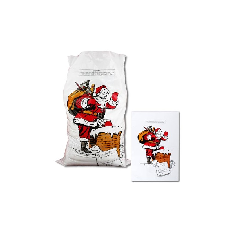 eBuyGB Large Stocking Bag for Presents & Gifts (Pack of