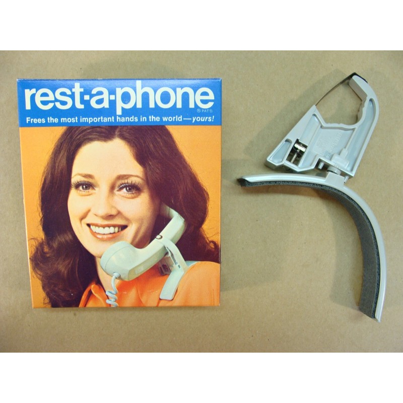 NEW vintage REST-A-PHONE landline telephone phone handset shoulder rest support