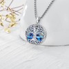 LOOVE Tree of Life Locket Necklace for Women Sterling Silver