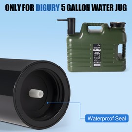 Foldable Water Dispenser Only for Digury 5 Gallon Water Jug 2000mAh USB Electric Charging Portable Automatic Water Pump for Camping Home Kitchen (Black)