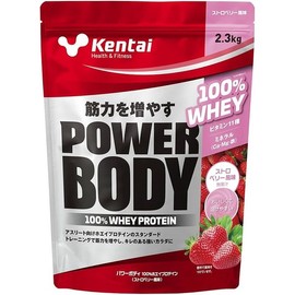Kentai 파워바디 100% 웨이 프로틴 딸기맛 2.3kg Kentai Power Body 100% Whey Protein Strawberry Flavor 2.3kg