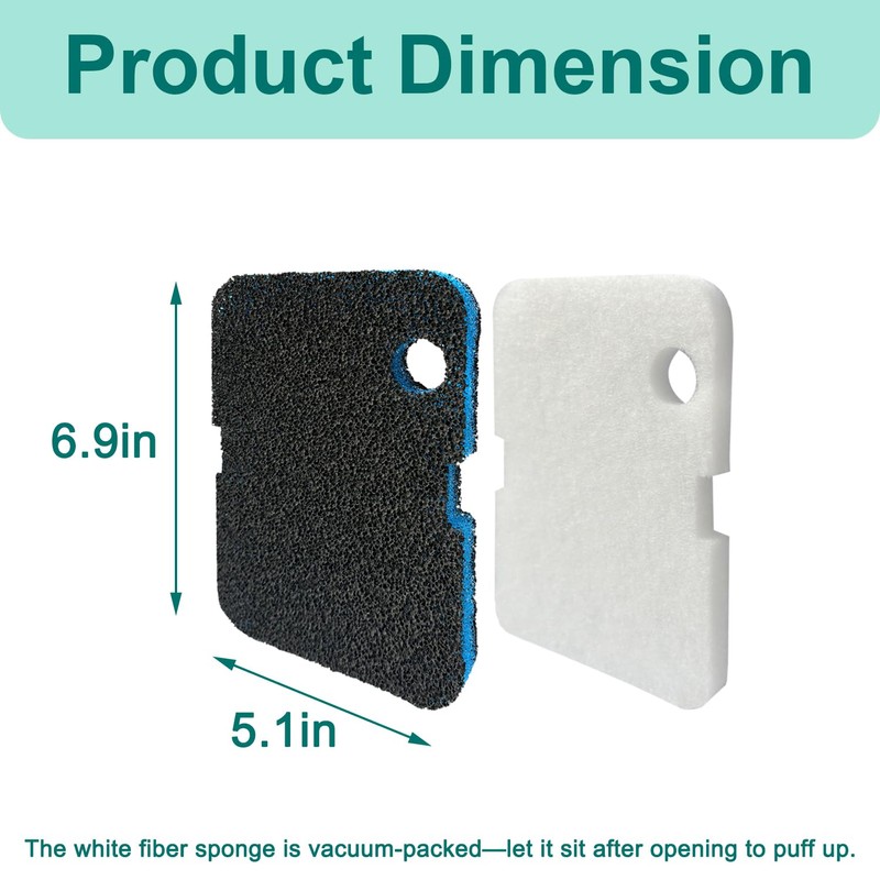 16 Pack Aquarium Filter Media Set Replacement for Penn-Plax Cascade