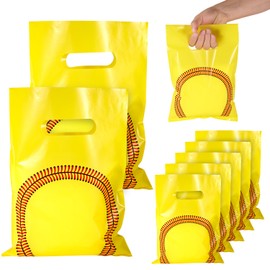 50pcs Softball Gift Bags, Softball Goodie Candy Snack Bag Party Favors Perfect for Girls Birthday Decorations Supplies Team Events and Sports Theme Party Celebrations