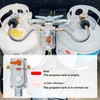 Skyflame 2-Stage Auto Changeover RV Propane Regulator, Dual Propane Tank