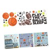 ORFOFE DIY Boys and Girls Room Decor Basketball Football Wall